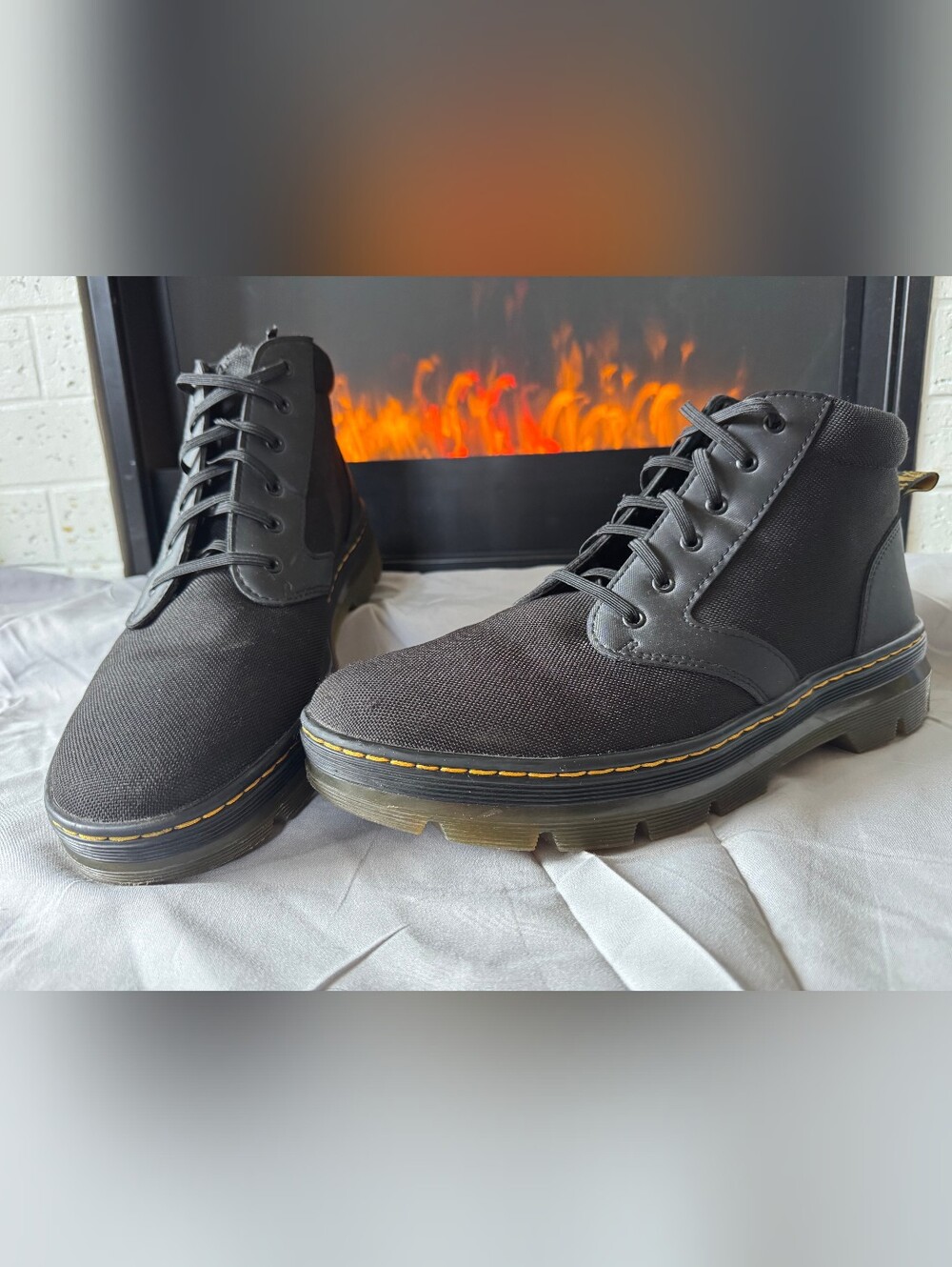 Dr. Martens Bonny Extra Tough Nylon Casual Boots Mens 12 Black Chukka